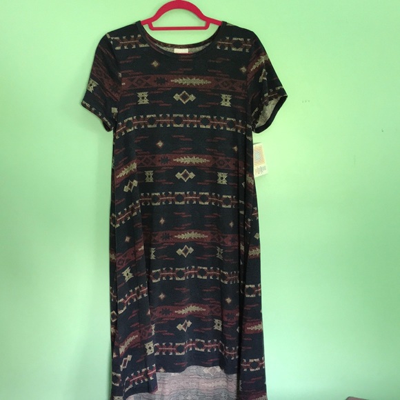 LuLaRoe Dresses & Skirts - New medium Carly Aztec print